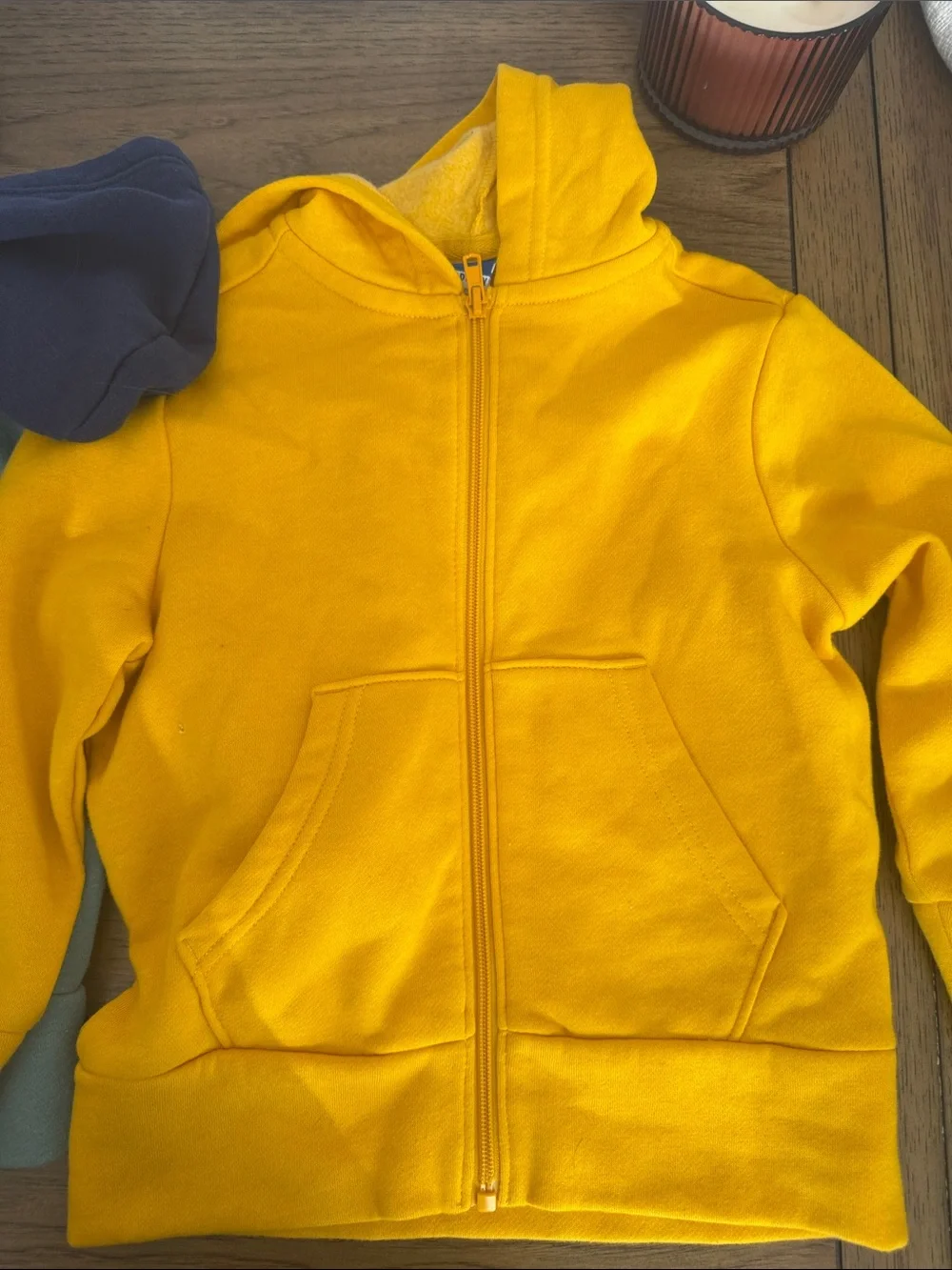 Old Navy Full-Zip Hoodies in Navy, Mustard & Sage